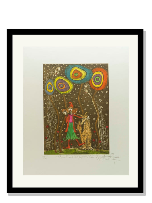 "Mimetismo de caperucita lobo" color sepia