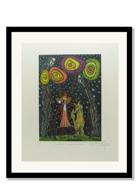 "Mimetismo de caperucita lobo" color azul marino