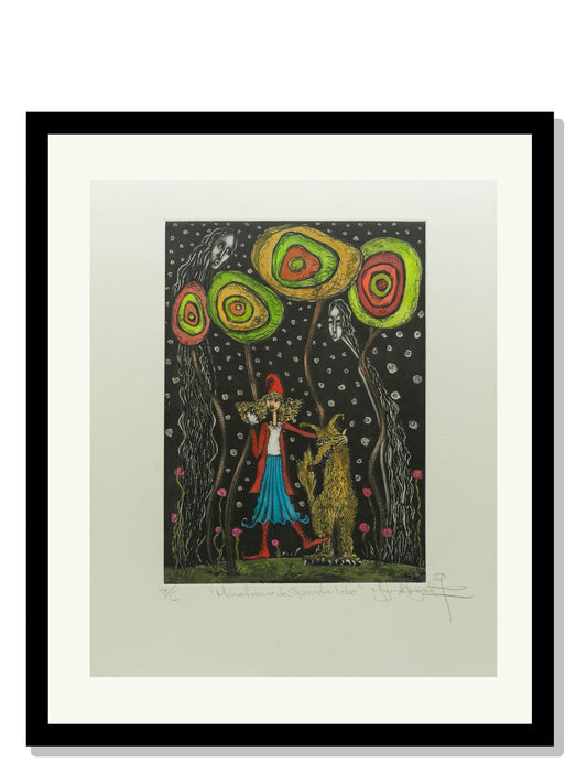 "Mimetismo de caperucita lobo" color negro