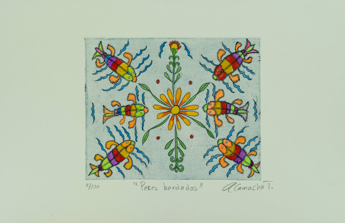 "Peces bordados"