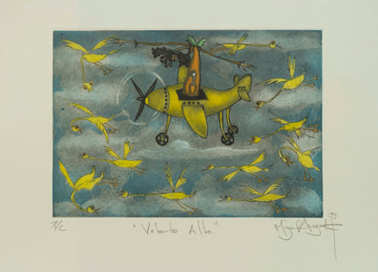 "Volando Alto" Patos amarillos