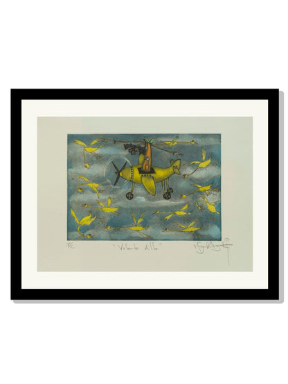 "Volando Alto" Patos amarillos
