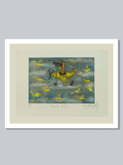 "Volando Alto" Patos amarillos