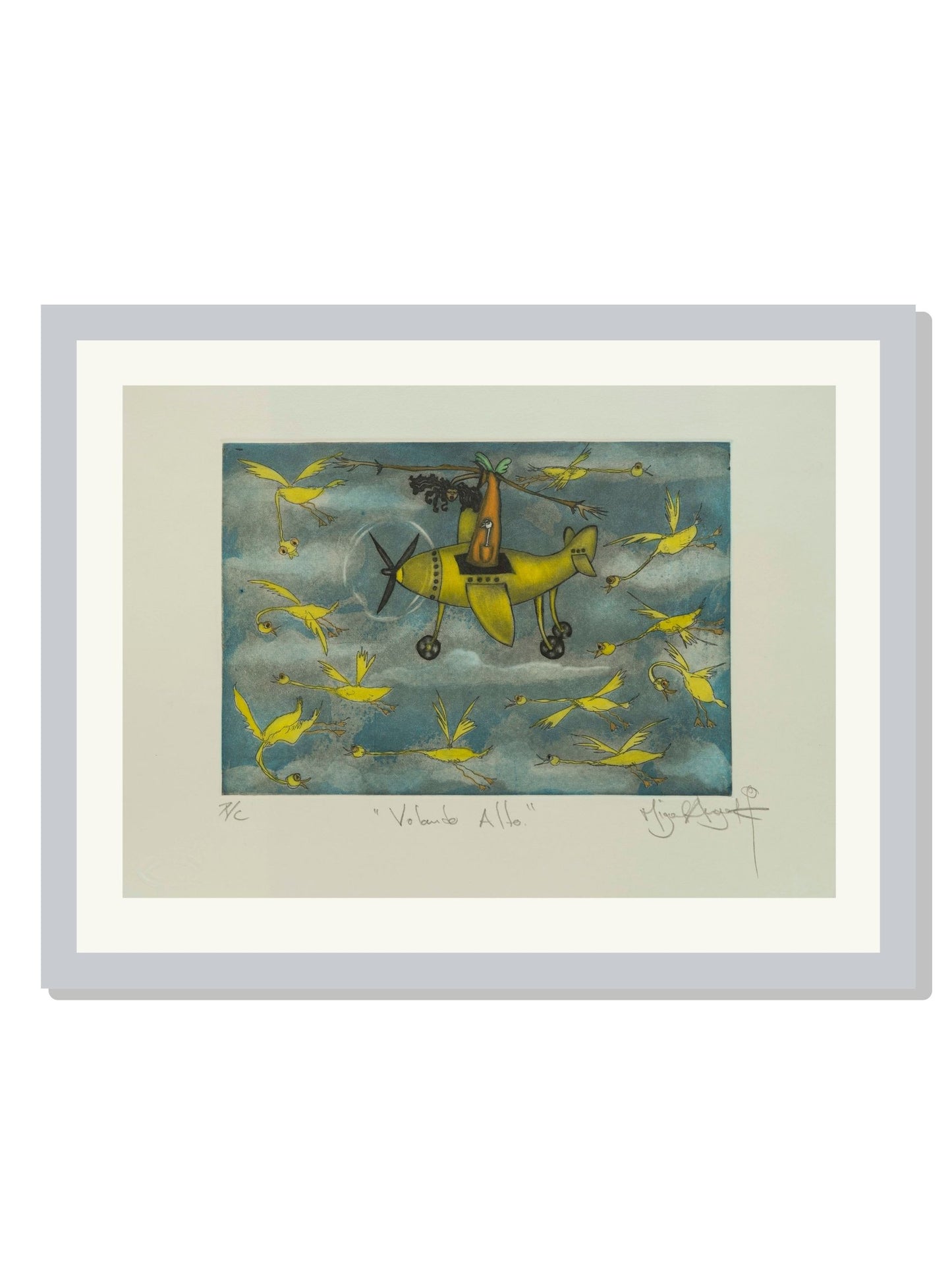 "Volando Alto" Patos amarillos