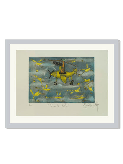"Volando Alto" Patos amarillos