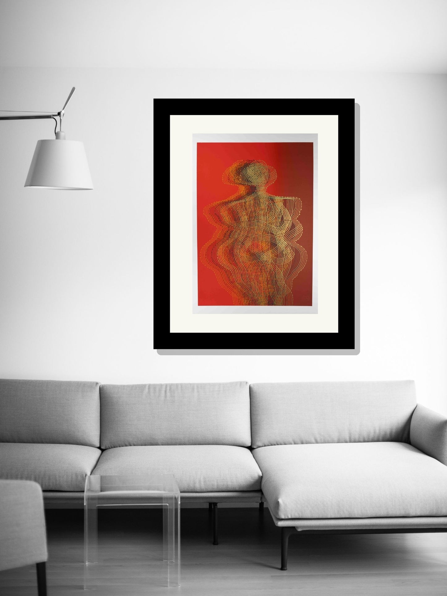 "La venus de laussel" color rojo