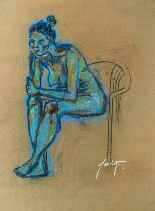 "Mujer azul"